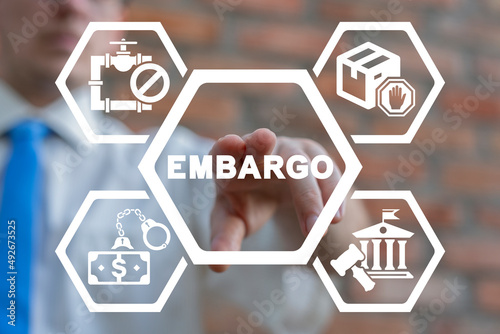 Concept of embargo busting, economic warfare and sanctions.