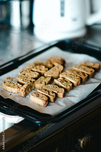 Cantuccini looks so good right out of the oven! 