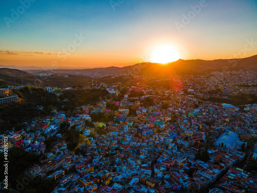 Ciudad de Guanajuato, Guanajuato, México. Sunset