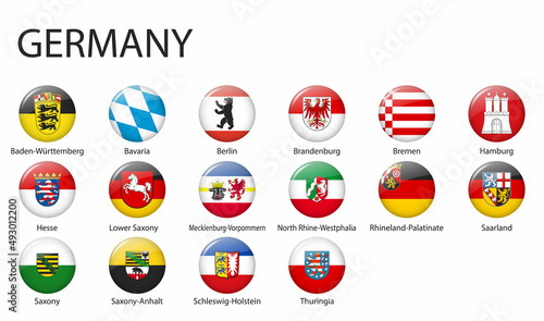 all Flags of states of Germany