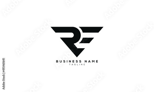 RE, ER, Abstract initial monogram letter alphabet logo design