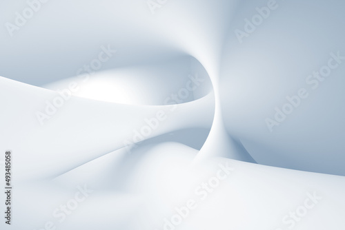Abstract blue digital background with soft shapes