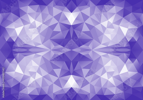 Very peri low poly seamless vector pattern