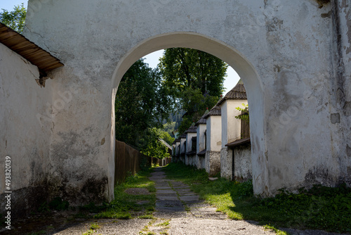 entrance to the old castle in Spania Dolina, Slovakia