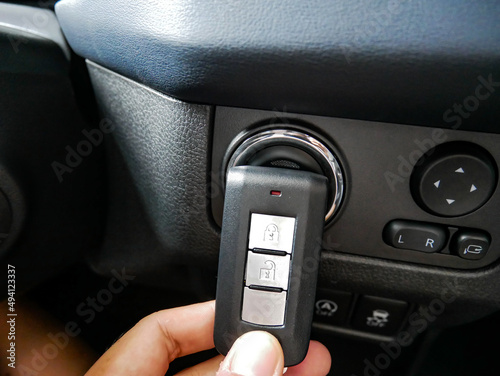 Car Immobilizer Remote Near Start Stop Engine Button