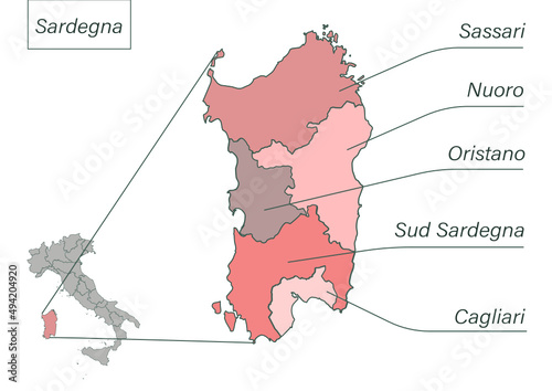 Province Regione Sardegna