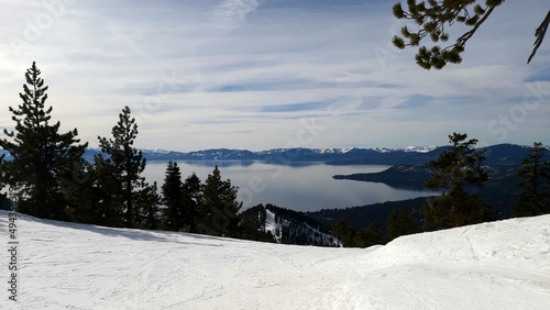 lake tahoe in winter 