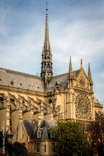 Famous cathedral "Notre-Dame de Paris", Paris, France