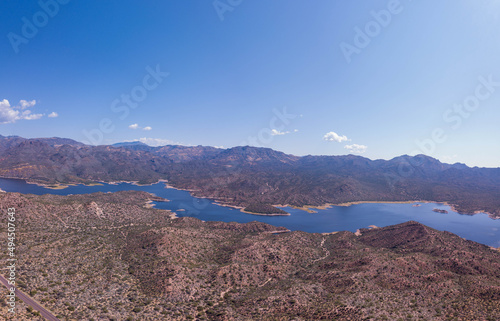 Beautiful view of the Bartlett Lake, Arizona