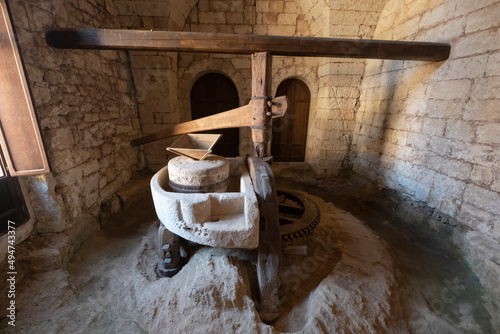 Italy Calabria Miglierina: Ancient oil mill underground mill Catanzaro