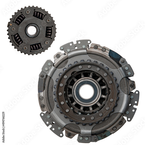 Car clutch kit with automatic transmission at shallow depth of field