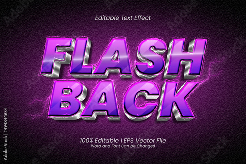 3d Flashback text effect editable Gaming Headline