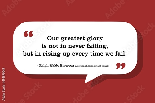 Rising up after failing - motivational quote