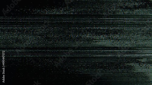 Glitch noise static television VFX pack. Visual video effects stripes background, CRT tv screen no signal glitch effect