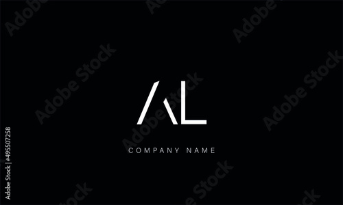 AL, LA, AL, Letters Logo Monogram