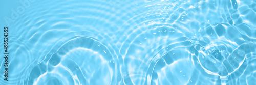 Summer blue rippled water background