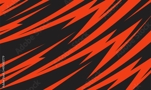 Abstract background with red spikes and zigzag line pattern 