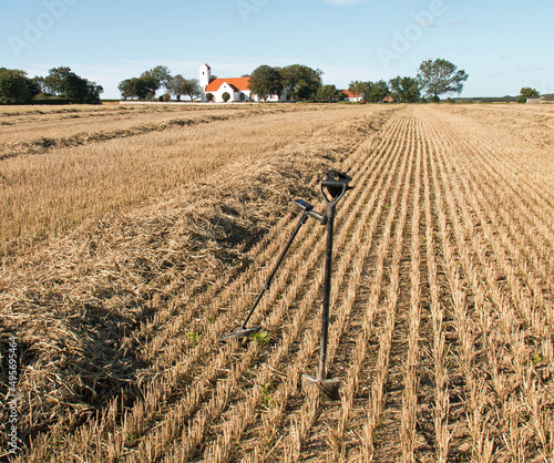 Metal detecting on the island Samso, Denmark