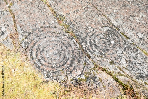 Achnabreac cup and ring marked rocks, Argyll, Scotland