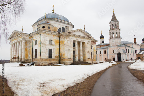 Russia. City of Torzhok. Architectural complex of the 18th century in the monastery of Saints Boris and Gleb.