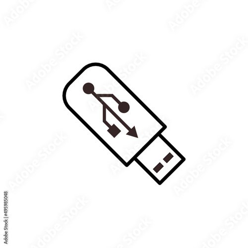 Pendrive USB, pamięć przenośna, nośnik danych -ikona