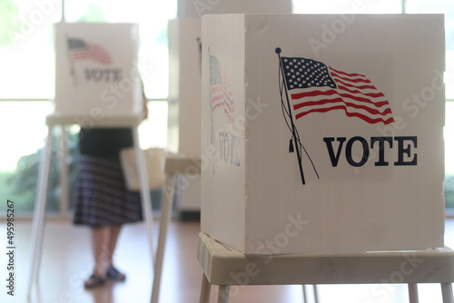 Voting Booths Ready for Use