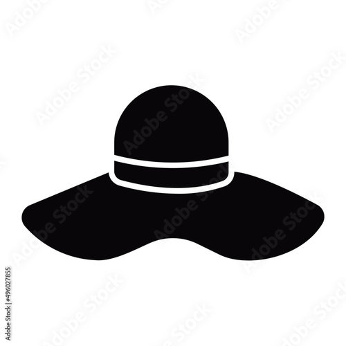 pamela hat glyph icon