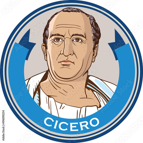 Cicero portrait. Roman philosopher