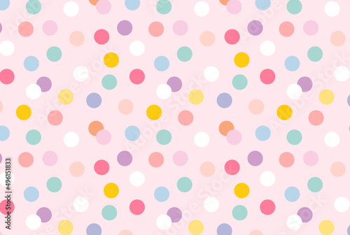 Seamless polka background