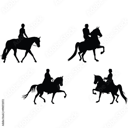 English Pleasure Silhouette Vector