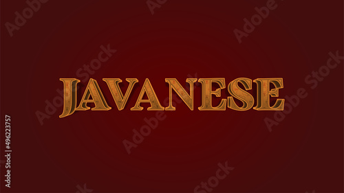 the javanese text effect