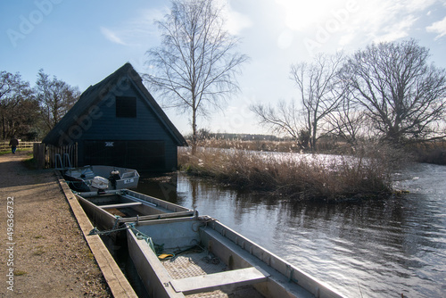 Boat house at How Hill, Ludham, in the Norfolk Broads