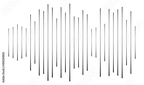 Irregular random lines, stripes pattern vector element