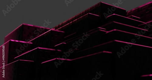 Abstract hi-tech background. 3D illustration. For Web and Print Templates