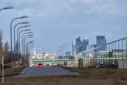 Warszawa z perspektywy autostrady