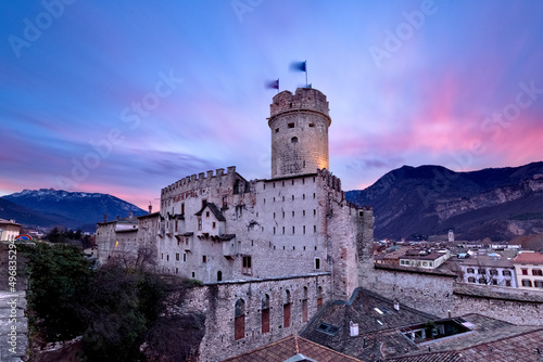 The Buonconsiglio castle in Trento is one of the major monumental complexes in the Trentino-Alto Adige region. Trentino Alto-Adige, Italy, Europe.