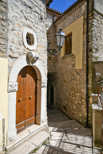 Old street in Torrecuso, an old town in the province of Benevento, Italy