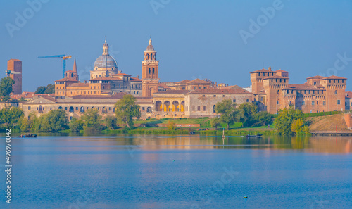 Cityscape of Italian town Mantua