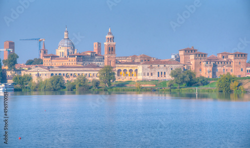 Cityscape of Italian town Mantua