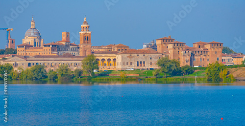 Cityscape of Italian town Mantua