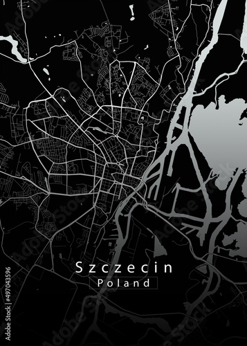 Szczecin Poland City Map