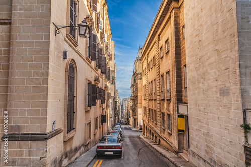 Valltetta streets and homes on Malta