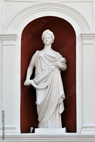 Statue of roman Ceres or greek Demeter - goddess of agriculture, harvest, grain, and the love between mother and child.
