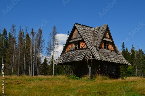 Mała stara górska chatka, Tatry