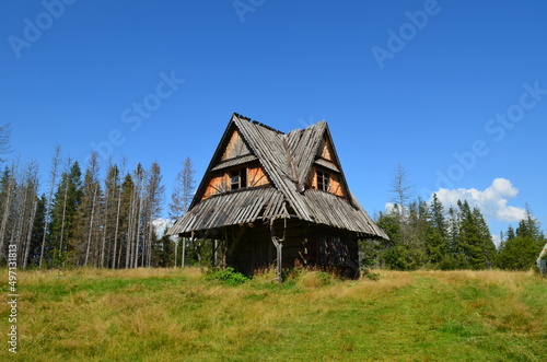 Mała stara górska chatka, Tatry