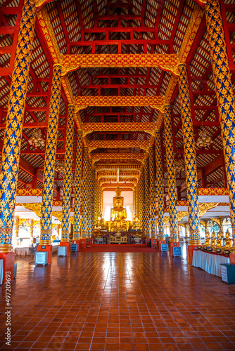 Group of pagoda in Wat-Suan-Dok. famous temple in Chiang Mai, Thailand