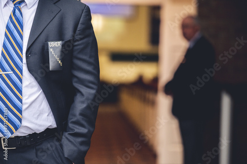 Shot of the faceless businessman in an elegant suit