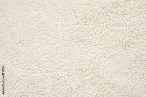 White fluffy fur fabric wool texture background