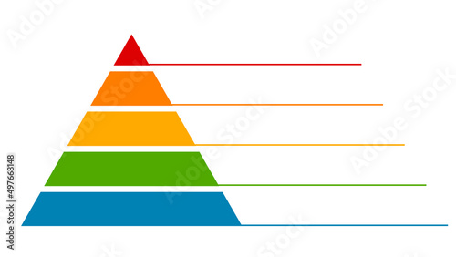 Infographics lead generation, business development strategy pyramid