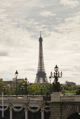 Paris - Eiffel Tower View with Bridge in Foreground